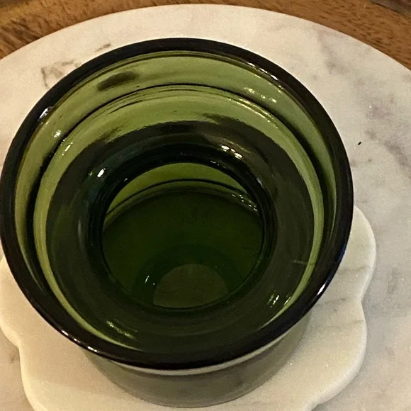 Vintage Jens Quistgaard Dansk Designs Green Glass Votive Tea light Candle Holder - Picture 4 of 12